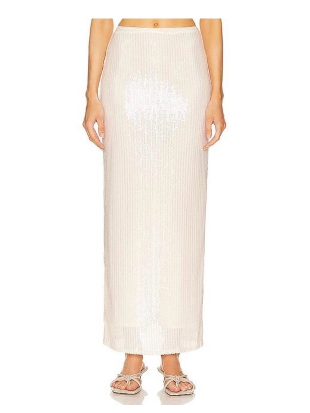 LPA Sequin White Paradisa Skirt